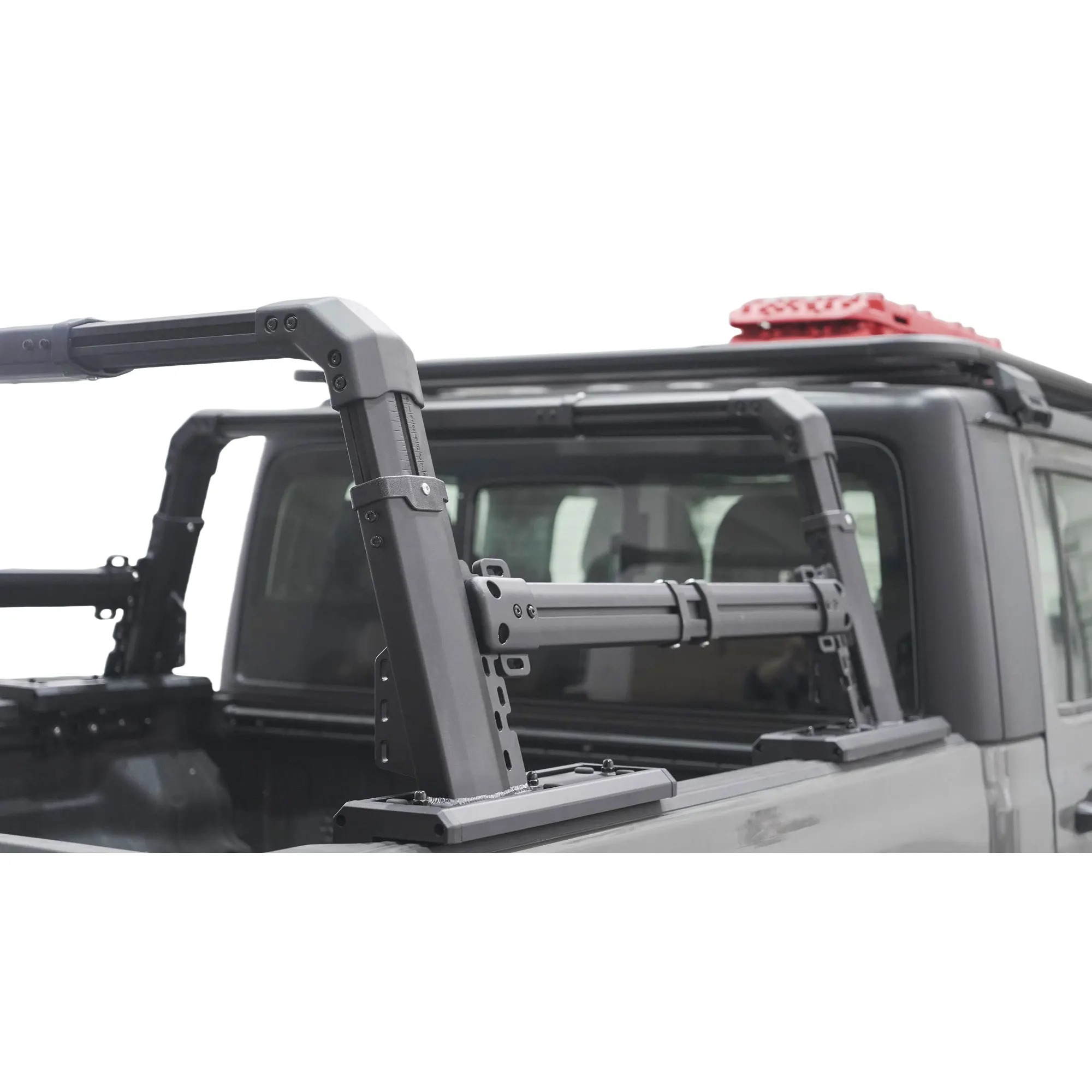 Adjustable Aluminum Alloy Trunk Mount with 2 Side Box for T6/T7/T8/T9 Pickup Trucks with 400kg Capacity Easy Installation